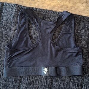 CULPRIT Black Spellout Women’s Comfy Sports Bra Size M Loungewear